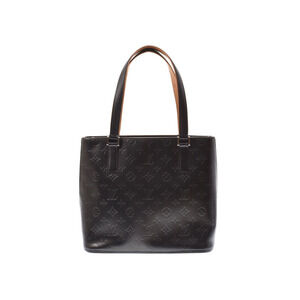 Louis Vuitton Monogram Matte Stockton Black Leather Handbag